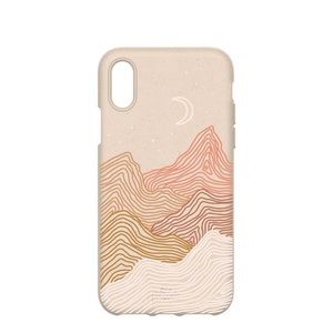 Pela iPhone X Case (Seashell Pink Peaks)